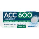 ACC600 Effervescent Tablets 600mg 10 Tablets