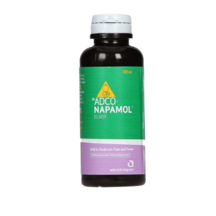 Adco-Napamol Elixir Mild to Moderate Pain and Fever Syrup - 100ml