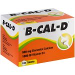 B-CAL-D Calcium Supplement with Vitamin D - 100 tablets