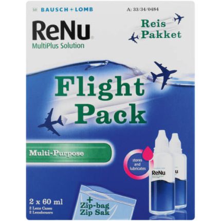 Bausch and Lomb - MultiPlus Solution Flight Pack - 2 x 60ml