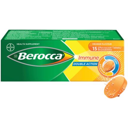 Berocca Immune Double Action Effervescent Tablet 15