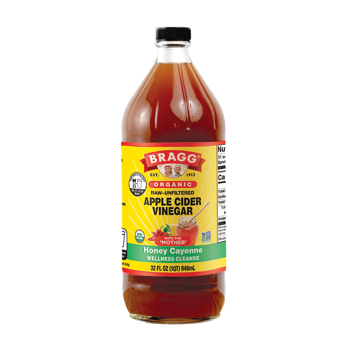 bragg-organic-apple-cider-vinegar-wellness-cleanse-946ml.jpeg Bragg - Organic Apple Cider Vinegar Wellness Cleanse - 946ml - Image 1