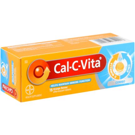 Cal-C-VitaVitamin C Combo Orange 15 Effervescent Tablets