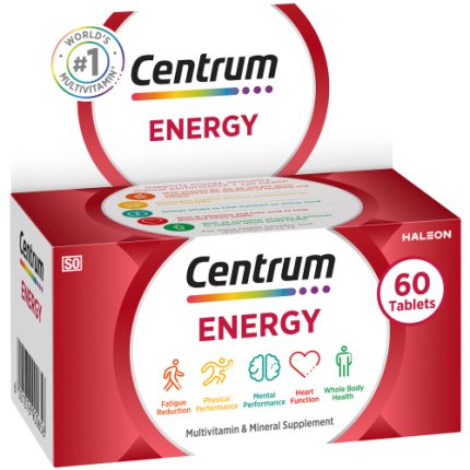 Centrum - Energy Multi Vitamin and Mineral Supplement Tablets - 60