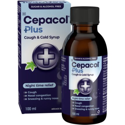 Cepacol Plus - Cough Syrup Night time Relief - 100ml