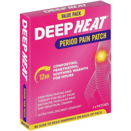 Deep Heat - Period Pain Patch Value Pack - 3