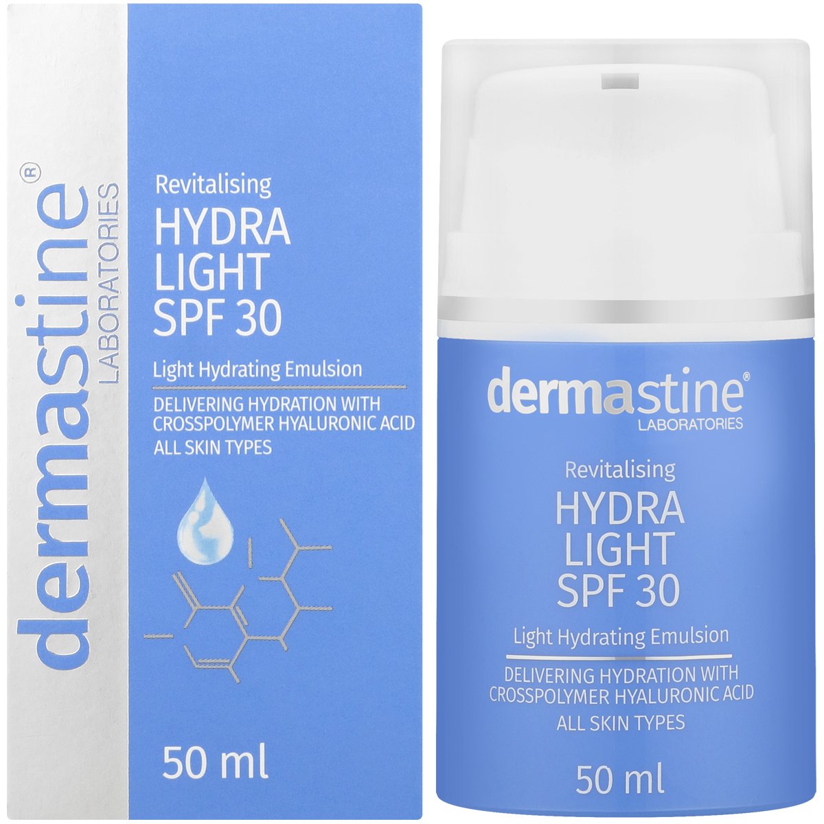 dermastine-revitalizing-hydra-light-spf-30-emulsion-50ml.jpeg Dermastine Revitalizing Hydra Light SPF 30 Emulsion - 50ml - Image 1
