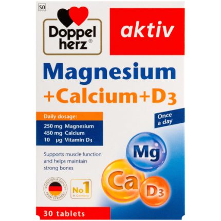 Doppelherz aktiv Magnesium Calcium & Vitamin D3 Tablets - 30