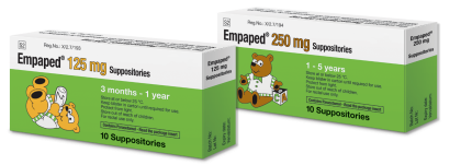 Empamed 125mg 3months - 1 year Suppositories - 10