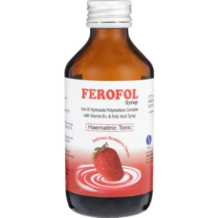 Ferofol Haematinic Tonic Strawberry Syrup - 150ml