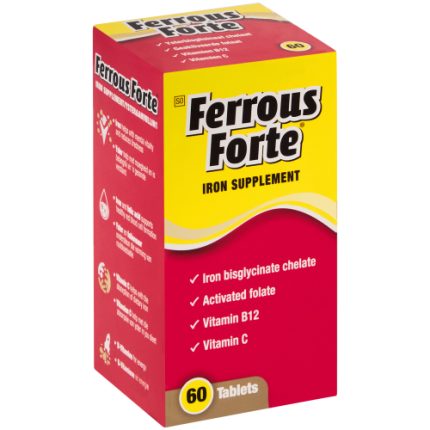 Ferrous Forte Iron Supplement Tablets - 60