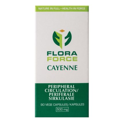 Flora Force Cayenne Peripheral Circulation Vege Capsules - 90