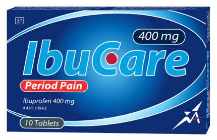 Ibucare 400mg Period Pain Tablets - 10