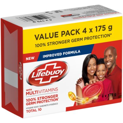 Lifebuoy Hygiene Soap Total 10 Value Pack - 4 x 175g