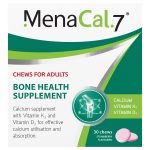 MenaCal 7 Bone Health Supplement Chews for Adults Tablets - 30