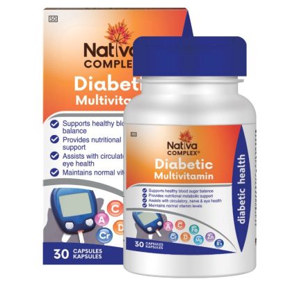 Nativa Complex Diabetic Multivitamin Capsules - 30