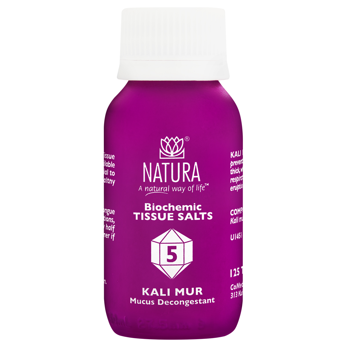 natura-biochemic-tissue-salts-kali-mur-tablets-125.jpeg Natura Biochemic Tissue Salts Kali Mur Tablets - 125 - Image 1