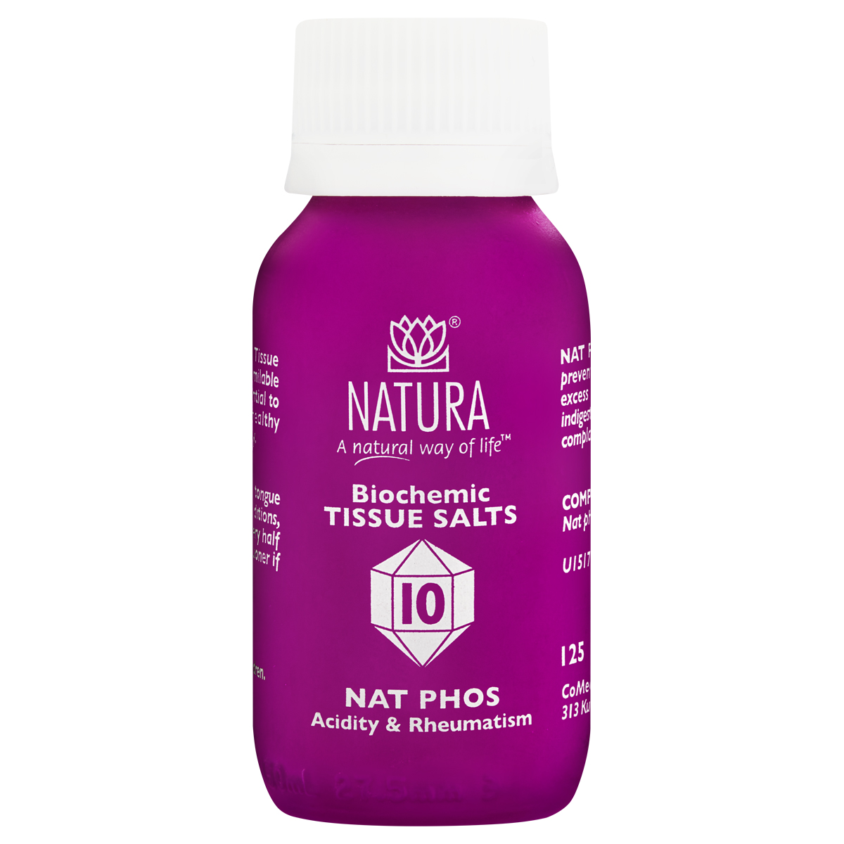 natura-biochemic-tissue-salts-nat-phos-tablets-125.jpeg Natura Biochemic Tissue Salts Nat Phos Tablets - 125 - Image 1