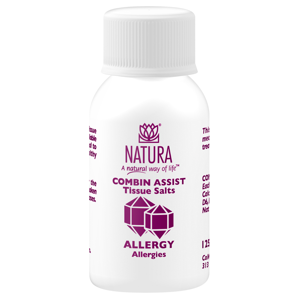 natura-combin-assist-allergy-tissue-salt-tablets-125.jpeg Natura Combin Assist Allergy Tissue Salt Tablets - 125 - Image 1
