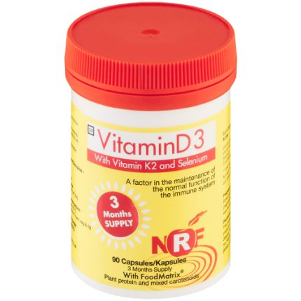 NRF Vitamin D3 with Vitamin K2 and Selenium Bulk Pack Capsules - 90