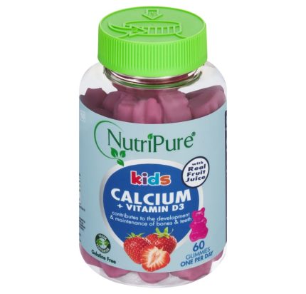 Nutripure Kids Calcium + Vitamin D3 Gummies - 60