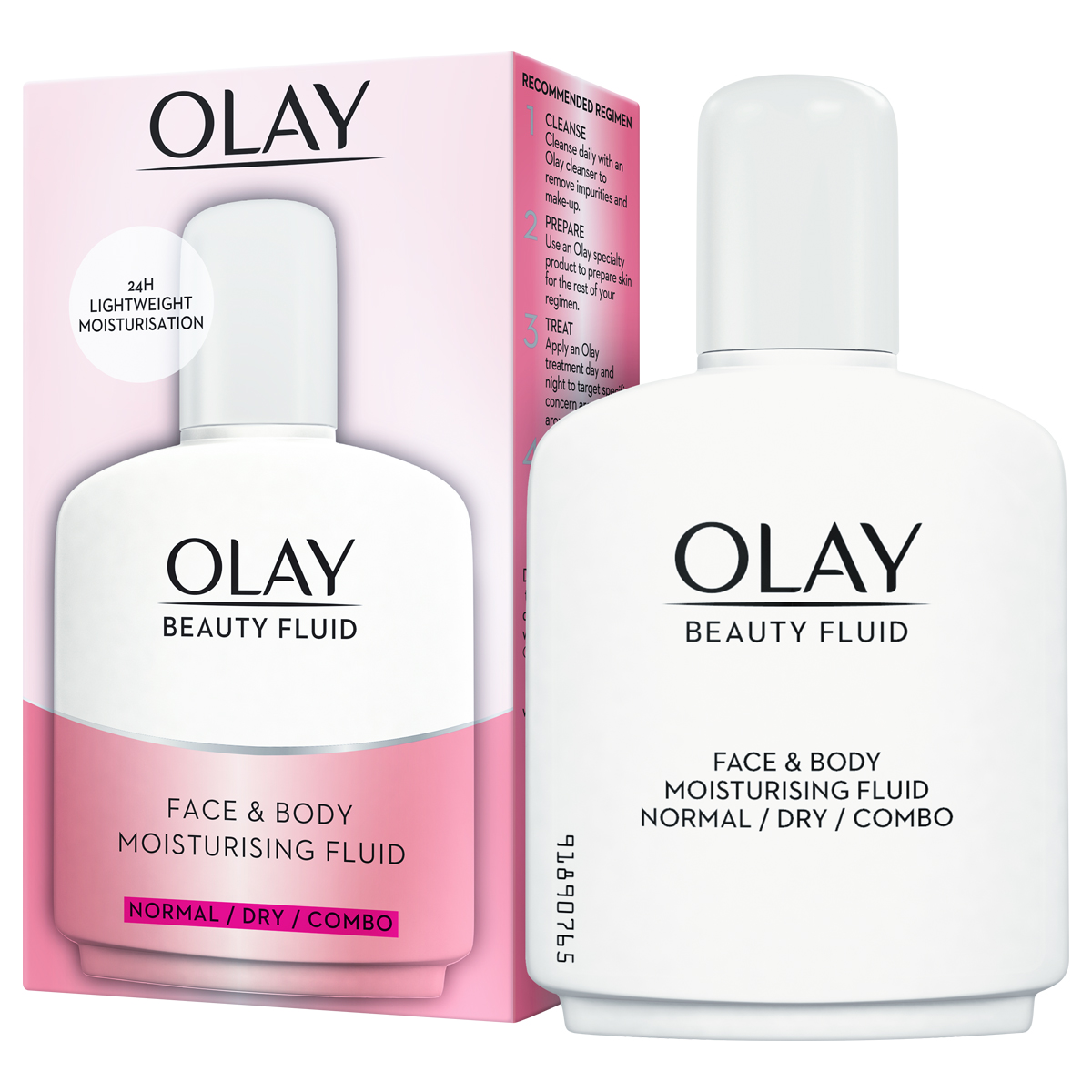olay-beauty-fluid-face-and-bofy-moisturising-fluid-100ml.jpeg Olay Beauty Fluid Face and Bofy Moisturising Fluid - 100ml - Image 1