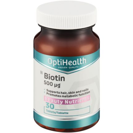OptiHealth Biotin 500μg Beauty Nutrients Tablets - 30