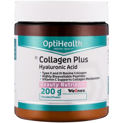 OptiHealth Collagen Plus Hyaluronic Acid Beauty Nutrients Powder - 200g