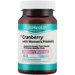OptiHealth Cranberry with Women's Probiotic Women's Wellness Vegi Capsules - 60