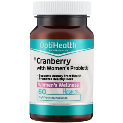 OptiHealth Cranberry with Women's Probiotic Women's Wellness Vegi Capsules - 60