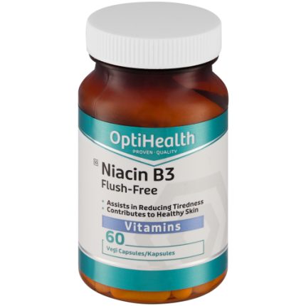 OptiHealth Niacin B3 Flush Free Vitamins Vegi Capsules - 60