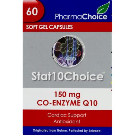 Pharmachoice Stat10Choice 150mg Co-Enzyme Q10 Softgel Capsules - 60