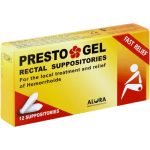 Presto Gel Rectal Suppositories Treatment of Haemorrhoids and Piles - 12
