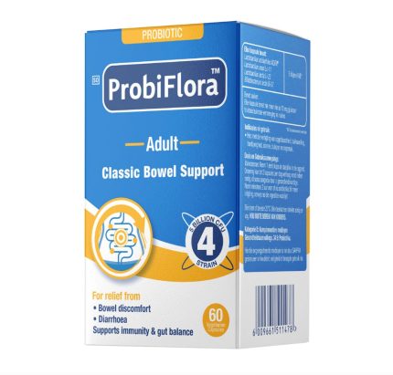 ProbiFlora Adult 4 Strain Classic Bowel Support Vegetable Capsules - 60