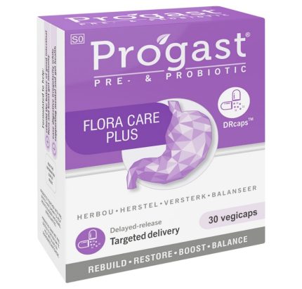 Progast Pre and Probiotic Flora Care Plus Vegicaps - 30