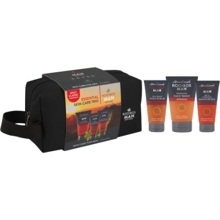 African Extracts Rooibos Man Face Wash 125ml +  Face Scrub 75ml & SPF 15 Hydrating Moisturiser 75ml
