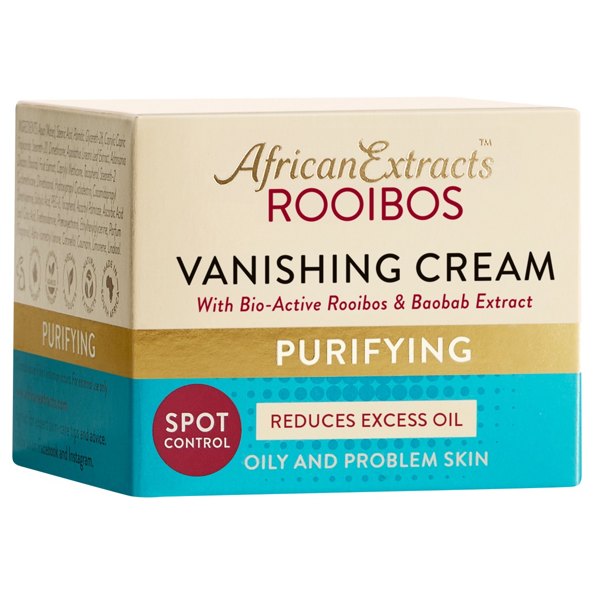 african-extracts-rooibos-vanishing-purifying-cream-50ml-1.jpg African Extracts Rooibos Vanishing Purifying Cream - 50ml - Image 1