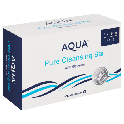 Aqua 4 x 120g Pure Cleansing Bar with Glycerine