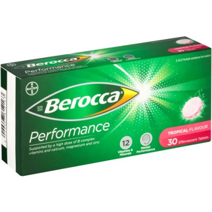 Berocca Performance Effervescent Tablets Tropical Flavour - 30