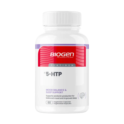 BIOGEN 5-HTP Mood Balance & Sleep Support Vegetarian Capsules - 60