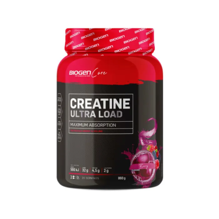 BIOGEN Core Creatine Ultra Load Maximum Absorption Powder Berry Flavour - 860g