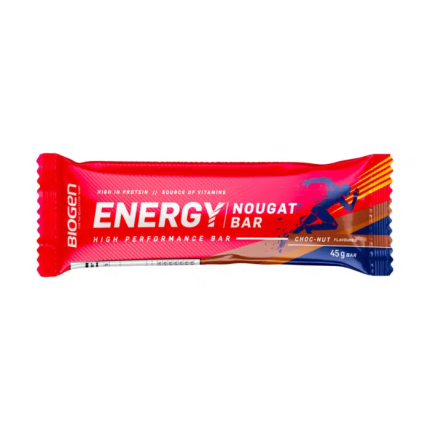 BIOGEN Energy Nougat Bar High Performance Bar Choc-Nut Flavour - 45g