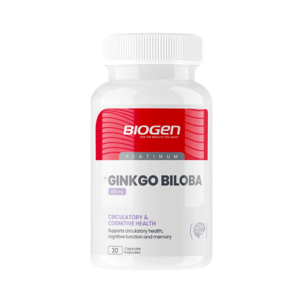 BIOGEN Ginkgo Biloba Circulatory & Cognitive Health Capsules - 30