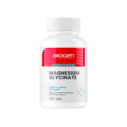 BIOGEN Magnesium Glycinate Essential Mineral Supplement Tablets - 60