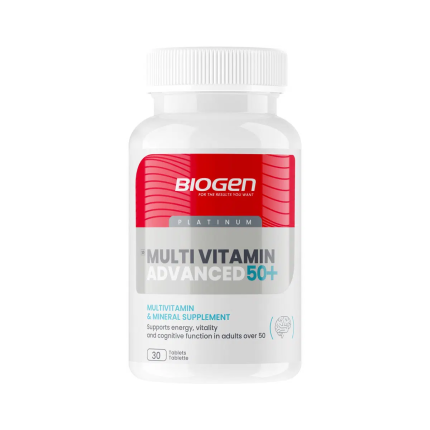 BIOGEN Multivitami Advanced 50+ Multivitamin & Mineral Supplement Tablets - 30