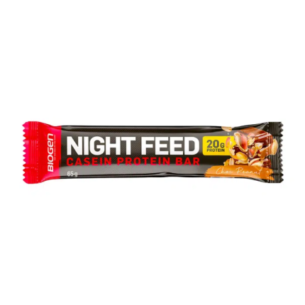 BIOGEN Night Feed Casein Protein Bar Choc Peanut Flavour - 65g