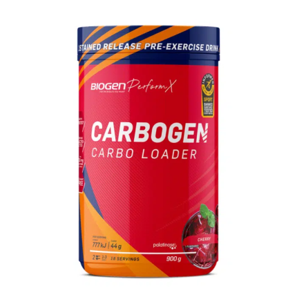 BIOGEN Perform X Carbogen Carbo Loader Pre-Exercise Drink Cherry Flavour - 900g
