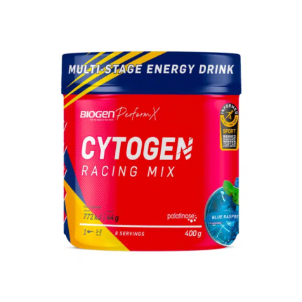 BIOGEN Perform X Cytogen Racing Mix Multi Stage Energy Drink Powder Blue Raspberry Flavour - 400g