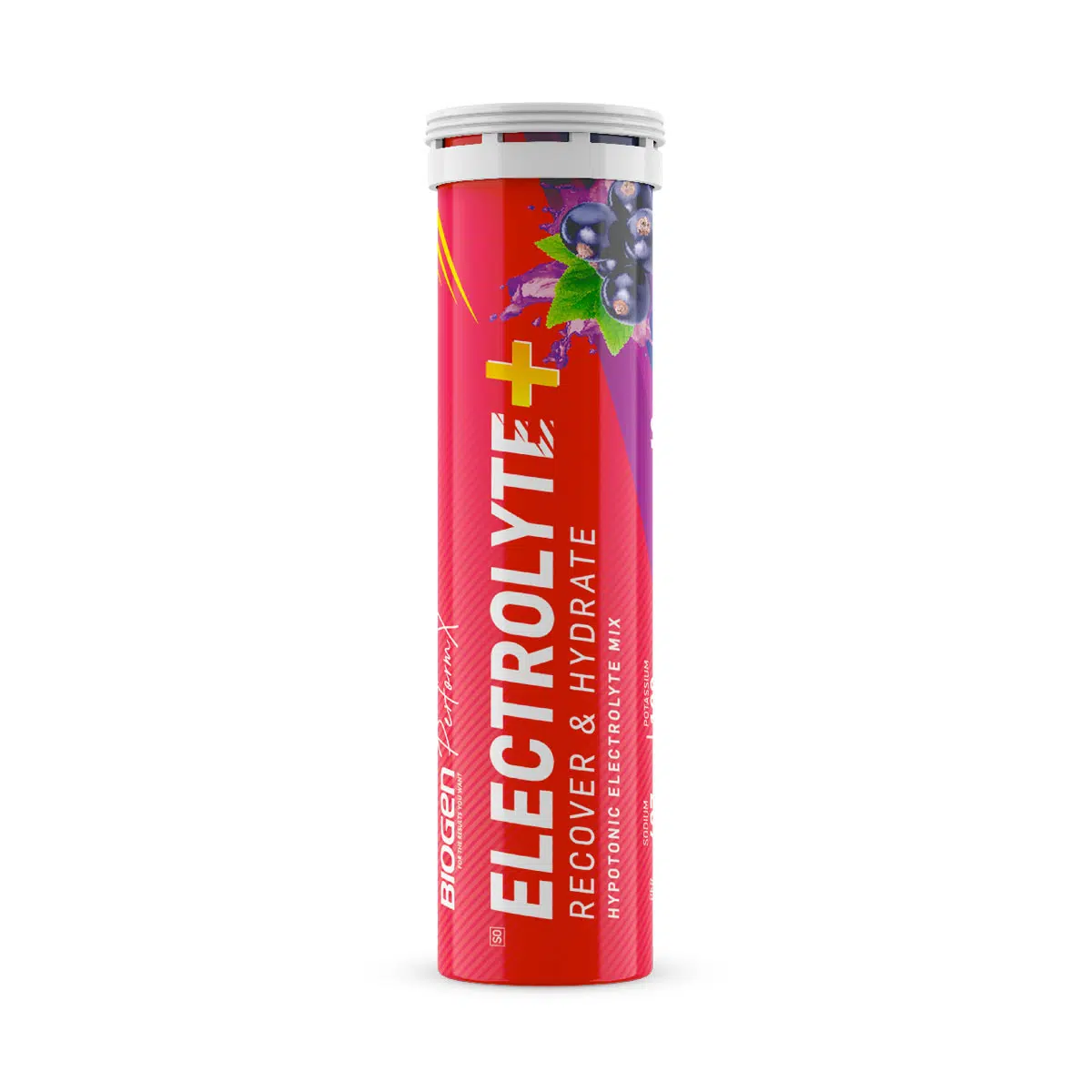 biogen-perform-x-electrolyte-recover-hydrate-hypotonic-electrolyte-mix-effervesc-1.png BIOGEN Perform X Electrolyte+ Recover & Hydrate Hypotonic Electrolyte Mix Effervescent Tablets Blackcurrant Flavour - 10 - Image 1