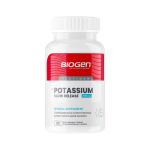 BIOGEN Potassium Slow Release 500mg Mineral Supplement Slow Release Tablets - 60
